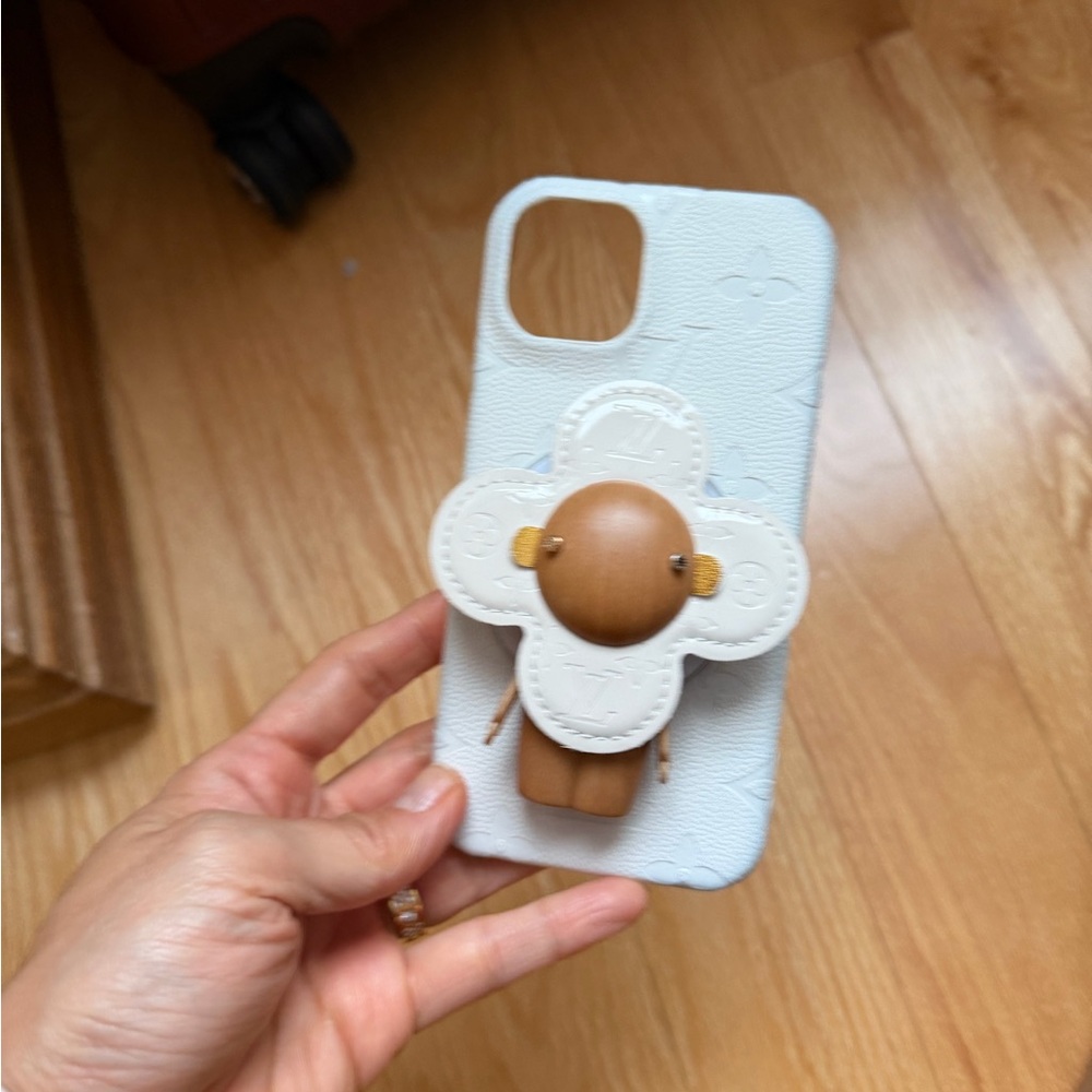 White and Brown Designer Phone Case